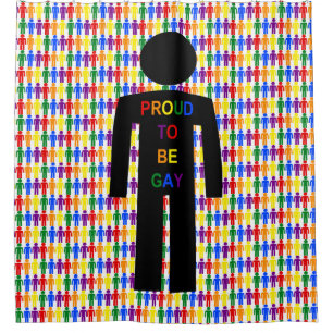 LGBTQ Gay Man Silhouette and Rainbow Men