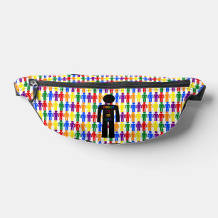 LGBTQ Gay Man Silhouette and Rainbow Men Fanny Pack