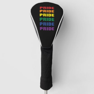  LGBTQ Gay Pride Customizable Repeated Text Golf Head Cover