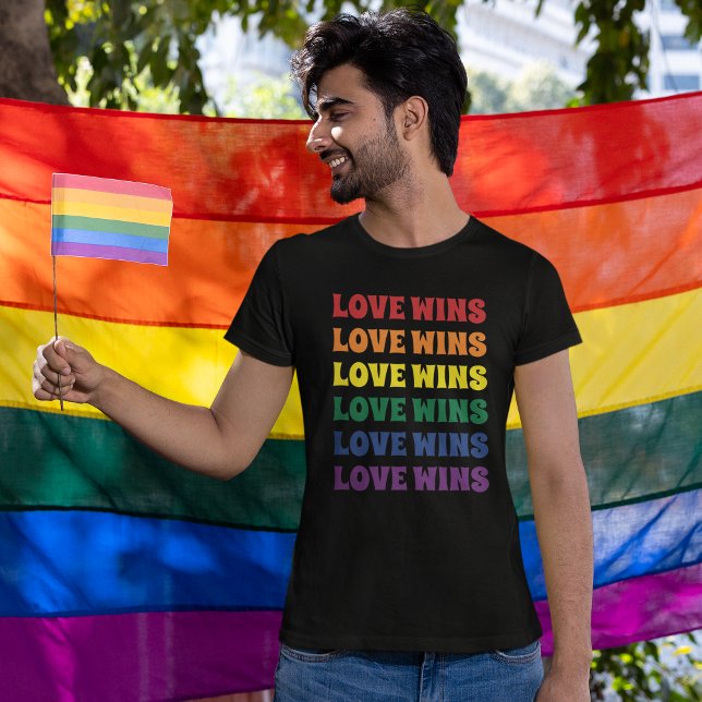 LGBTQ Gay Pride Customizable Repeating Text T-Shirt (Creator Uploaded)