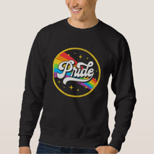 Lgbtq Gay Pride Vintage Ally Rainbow Lesbian Bisex Sweatshirt