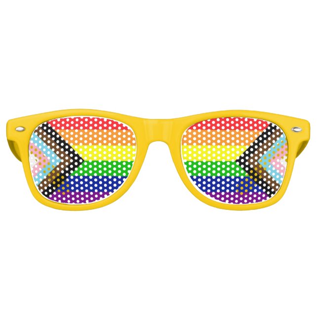 LGBTQ+ Gay Progress Pride Lunettes de soleil class (Devant)