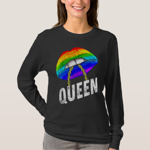 Lgbtq Gay Queen Lips Chain Gay Rights Proud Pride T-Shirt