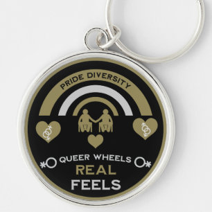 LGBTQ  Gay Wheelchair Disability Pride Keychain
