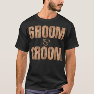 LGBTQ Groom and Groom WeddingMarriage Apparel for  T-Shirt