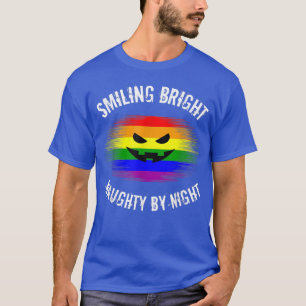 LGBTQ Halloween Gay Lesbian Jack O Lantern Naughty T-Shirt