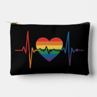 LGBTQ Heartbeats Heart Pride Gay Lesbian Trans Bi