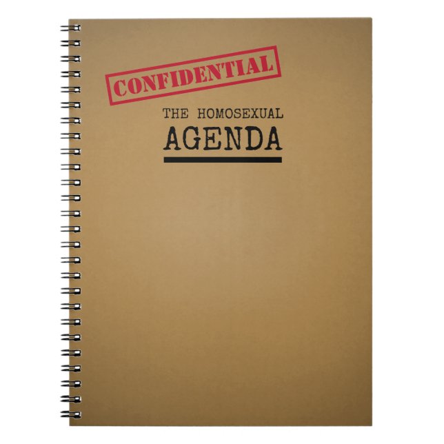 LGBTQ Homosexuel Agenda Carnet amusant (Devant)