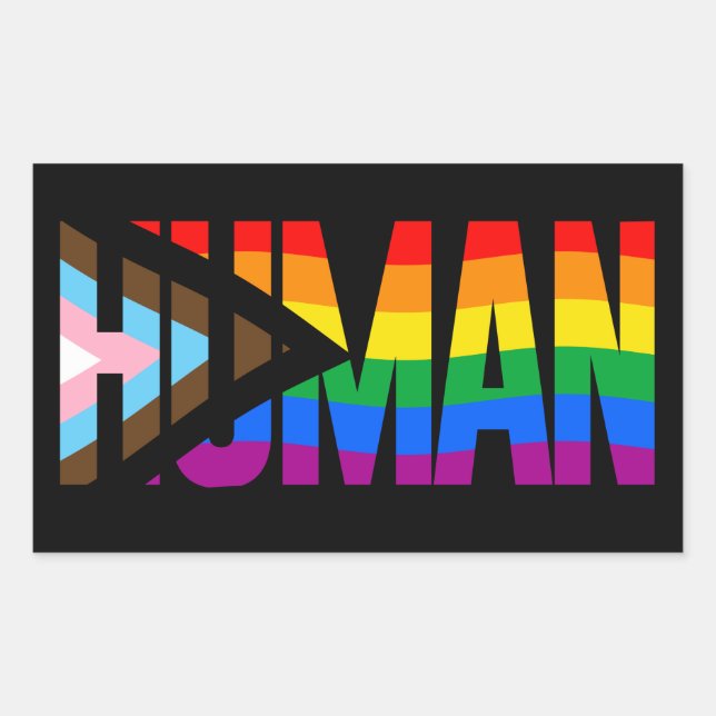 LGBTQ HUMAN STICKER (Front)