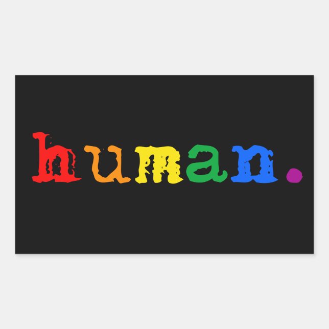 LGBTQ+ Human Sticker (Front)