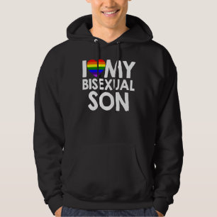 Lgbtq I Love My Bisexual Son Hoodie