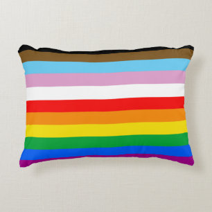 LGBTQ+ INCLUSIVE PRIDE FLAG ACCENT PILLOW