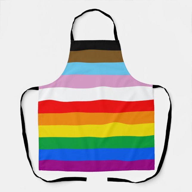 LGBTQ+ INCLUSIVE PRIDE FLAG APRON (Front)