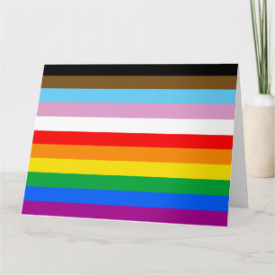 LGBTQ+ INCLUSIVE PRIDE FLAG CARD