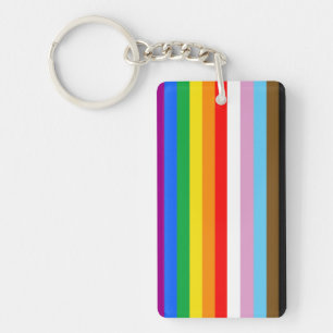 LGBTQ+ INCLUSIVE PRIDE FLAG KEYCHAIN
