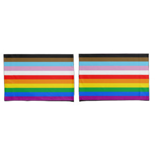 LGBTQ+ INCLUSIVE PRIDE FLAG PILLOWCASE