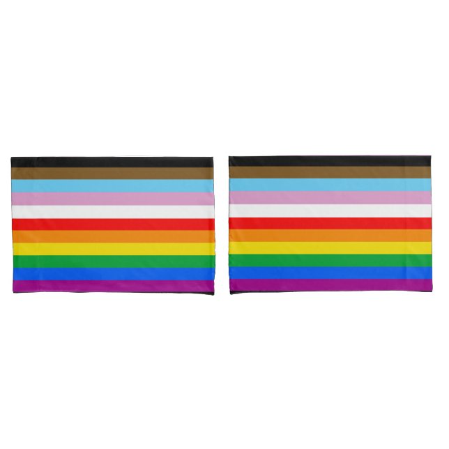 LGBTQ+ INCLUSIVE PRIDE FLAG PILLOWCASE (Front-Set)