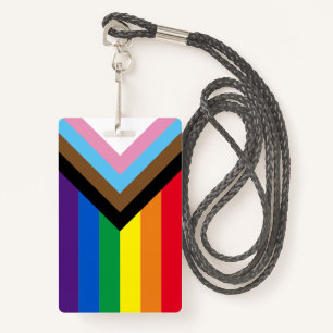 Lgbtq inclusive rainbow diversity gay pride flag badge
