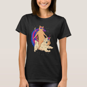 Lgbtq  Kitty Dog Rainbow Bisexual Pride Lgbtq Bise T-Shirt