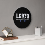 LGBTQ Legs Glutes Biceps Triceps Quads Gym Lover Large Clock<br><div class="desc">LGBTQ Legs Glutes Biceps Triceps Quads Gym Lover</div>