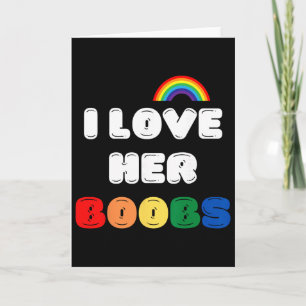 Lgbtq+ Lesbian Matching Couples Compliment I Love  Card