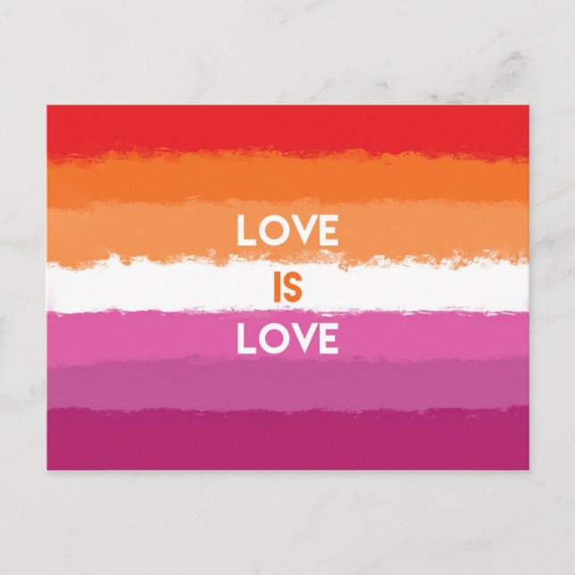 LGBTQ lesbian Pride Postcard (Front)