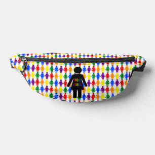 LGBTQ Lesbian Silhouette and Rainbow Ladies Fanny Pack