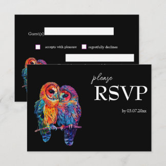 LGBTQ+ Lovely simple Budget Eternal Unity RSVP Card