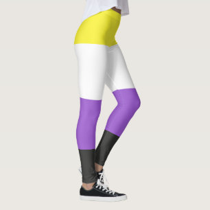 LGBTQ Nonbinary Pride Flag Leggings