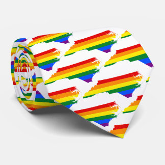 LGBTQ NORTH CAROLINA PRIDE TIE
