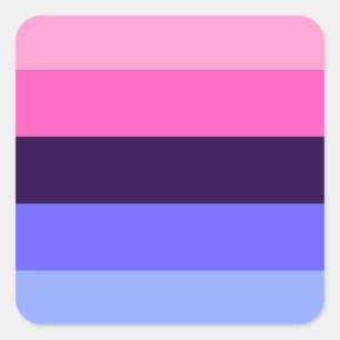 LGBTQ Omnisexual Pride Square Sticker