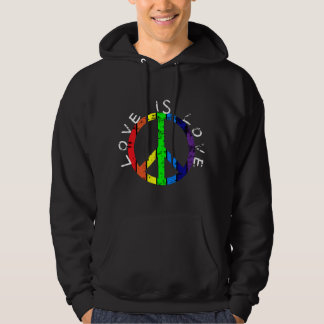 LGBTQ Peace Sign Hoodie
