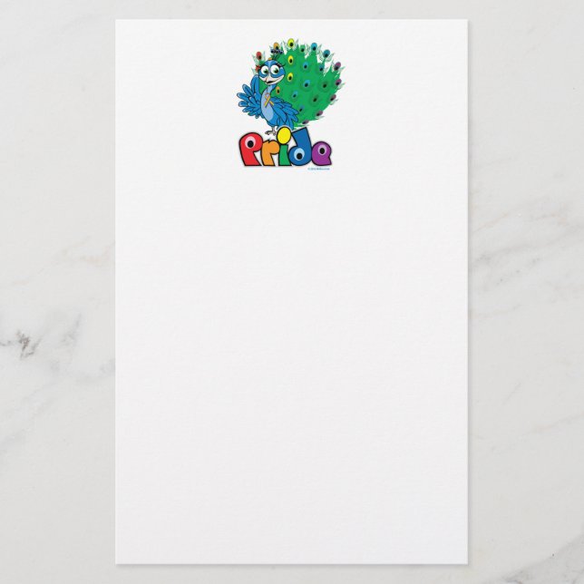LGBTQ Peacock Stationery (Front)