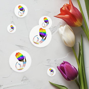 LGBTQ plus Tulip Flowers Confetti