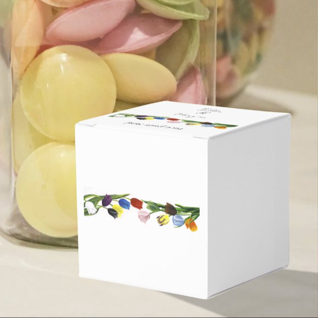 LGBTQ plus Tulips Flowers Favor Box (Creator Uploaded)