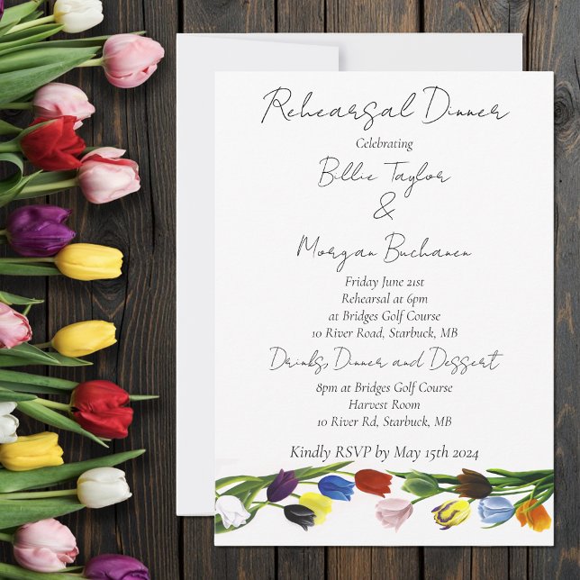 LGBTQ plus Tulips Flowers Invitation (Creator Uploaded)