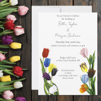 LGBTQ plus Tulips Flowers Wedding