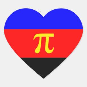 LGBTQ Poly Pride Polyamory Pride Flag Heart Sticker