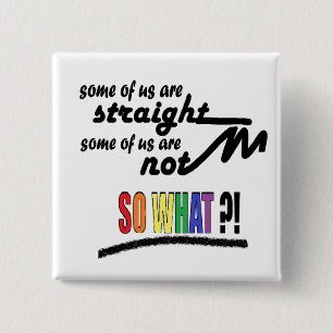 LGBTQ+ / PRIDE 2 INCH SQUARE BUTTON