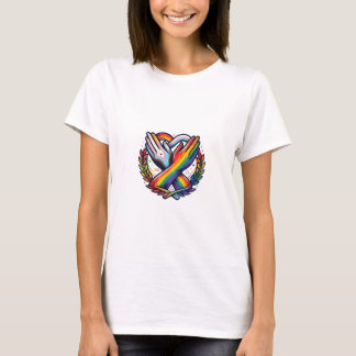 LGBTQ Pride and Neurodiversity Unity Hands Graphic T-Shirt