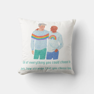 LGBTQ+ Pride Art Throw Pillow