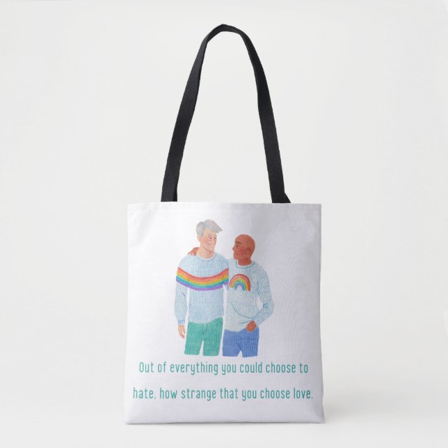 LGBTQ+ Pride Art Tote Bag (Front)