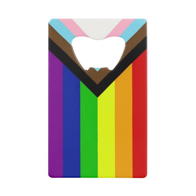 LGBTQ+ Pride Credit Card Bottle Opener (Front)