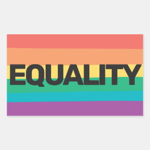 LGBTQ pride Equality rainbow flag Sticker