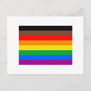 LGBTQ Pride Flag (8 Stripes) Postcard