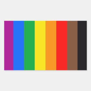 LGBTQ Pride Flag (8 Stripes) Sticker