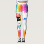 LGBTQ- Pride Leggings - Paint the Rainbow<br><div class="desc">The rainbow, the official symbol of the gay community became popular in the 1970s. In 1978, San Francisco artist Gilbert Baker designed what is believed to be the first modern gay pride flag by combining eight stripes, each a different colour with its own symbolism: pink for sexuality, red for life,...</div>