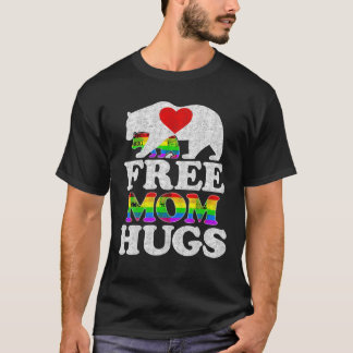 LGBTQ Pride Mama Bear Free Mom Hugs Pride T Shirt