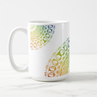 LGBTQ+ Pride Mandala Mug-Colorful Symbolic Design Coffee Mug