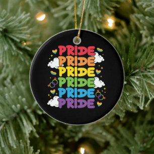 LGBTQ - Pride Month Ceramic Ornament